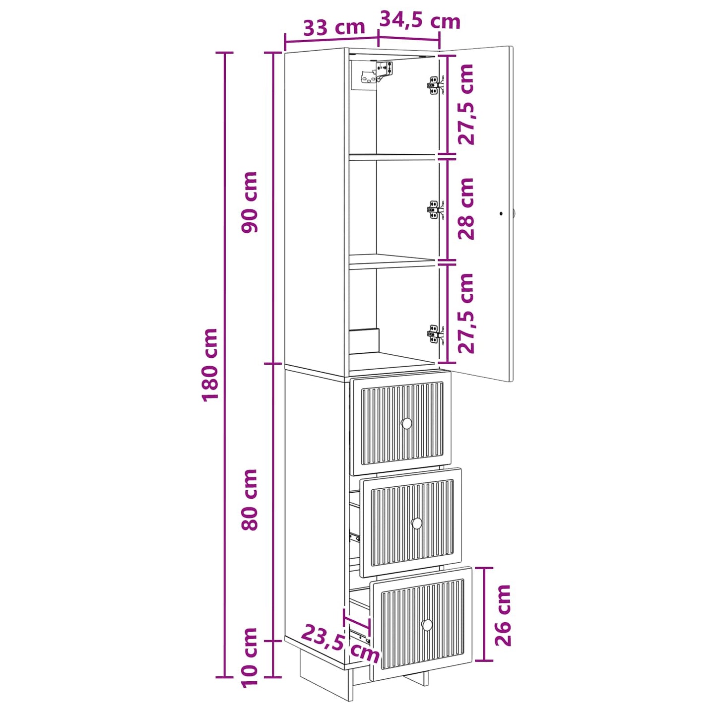 Cabinet Set 2 pcs Engineered Wood
