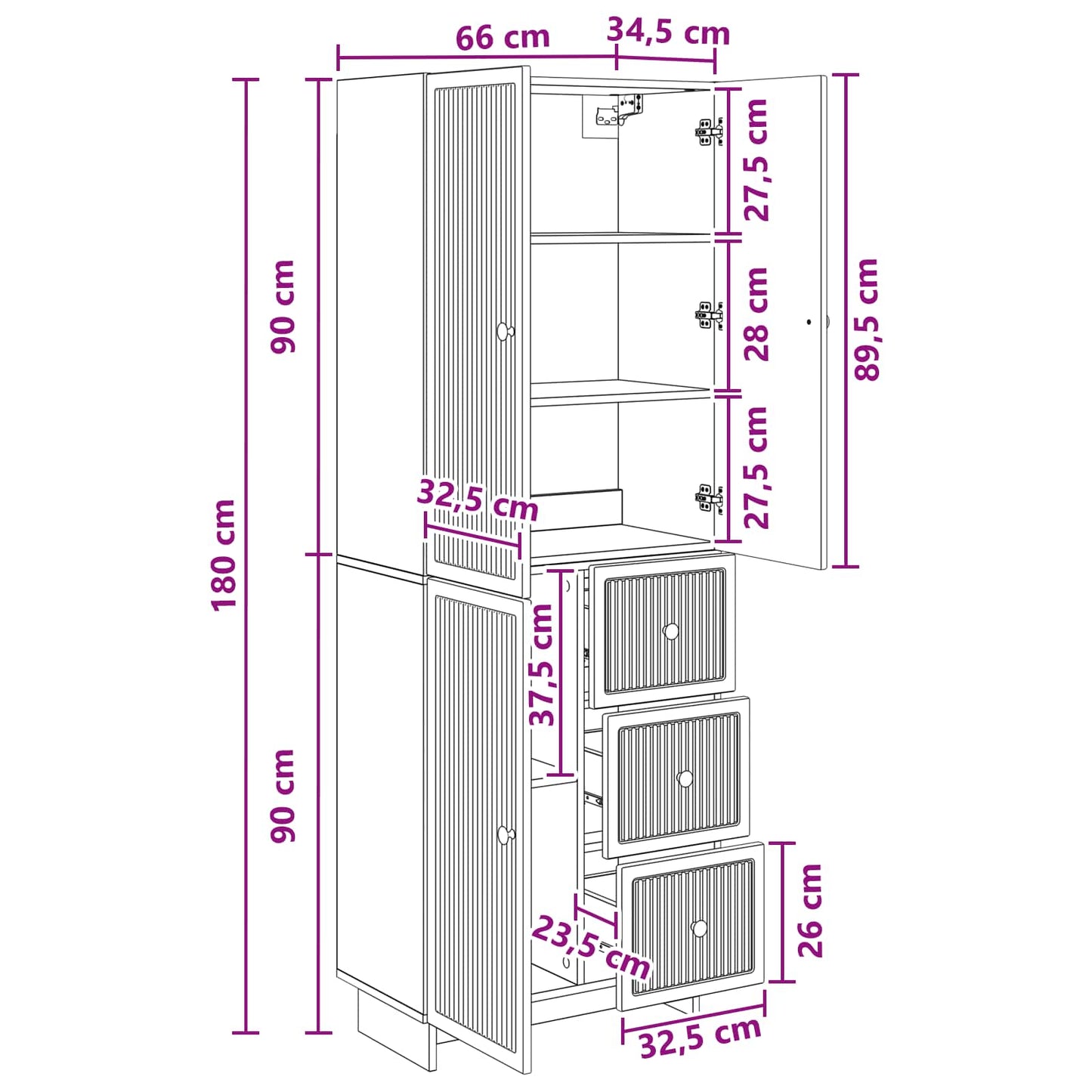 Cabinet Set 2 pcs Engineered Wood