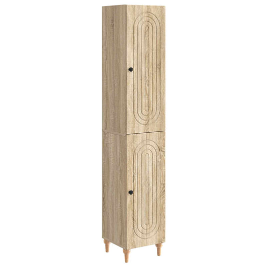 Cabinet Set 2 pcs Sonoma Oak Engineered Wood