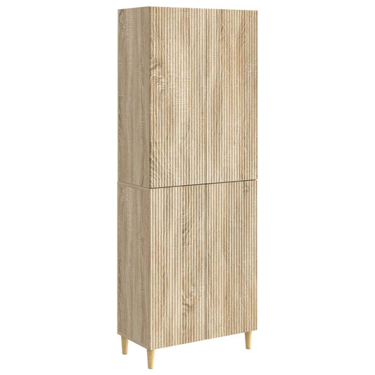 Cabinet Set 2 pcs Sonoma Oak Engineered Wood
