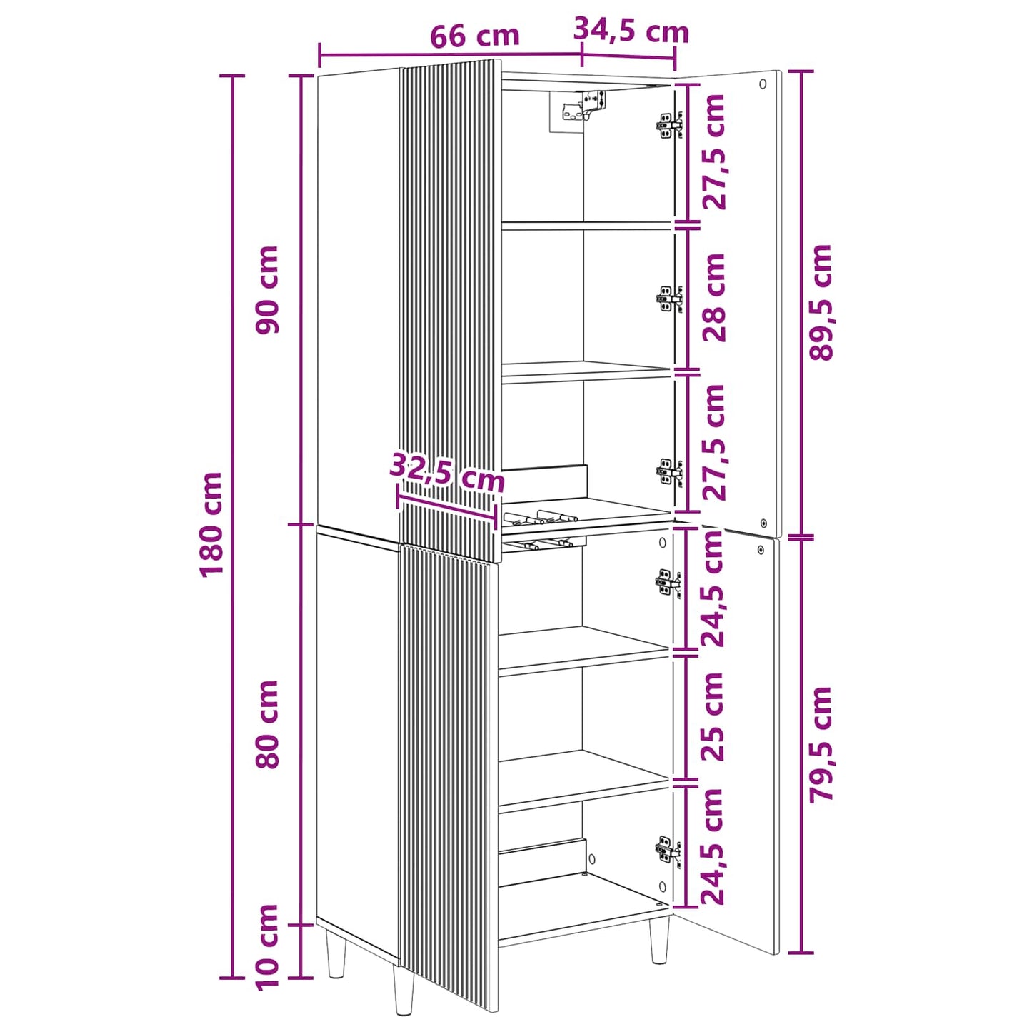 Cabinet Set 2 pcs Engineered Wood