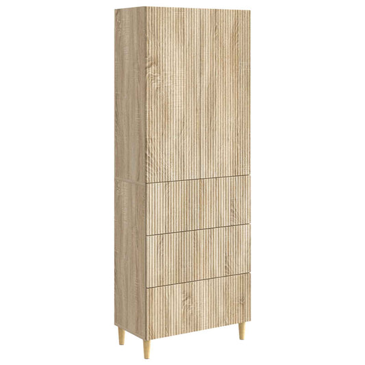 Cabinet Set 2 pcs Sonoma Oak Engineered Wood
