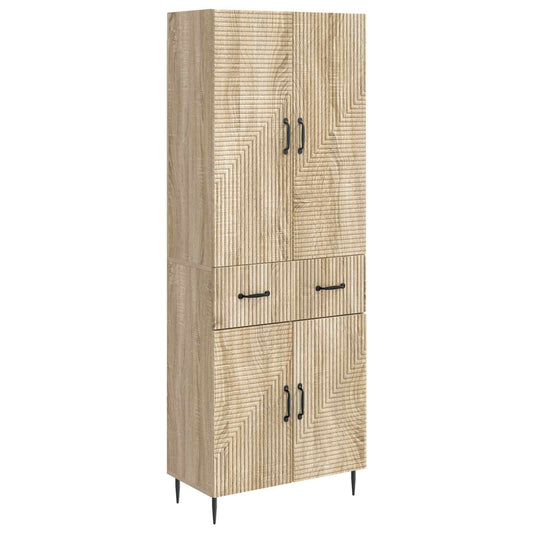 Cabinet Set 2 pcs Sonoma Oak Engineered Wood