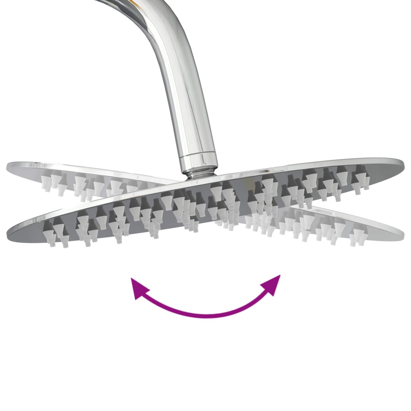 Thermostatic Shower System Set Chrome Stainless Steel 201