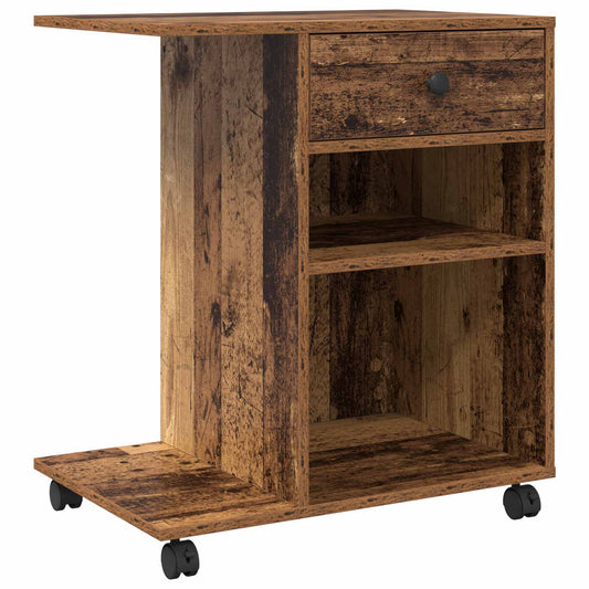 Printer Stand Old Wood 60 x 40 x 68.5 cm Engineered Wood