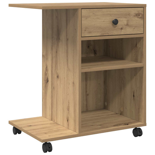 Printer Stand Artisian Oak 60 x 40 x 68.5 cm Engineered Wood