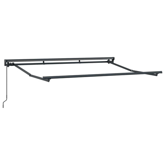 Manual Awning Frame Adjustable Anthracite 3.5 x 2 m Steel