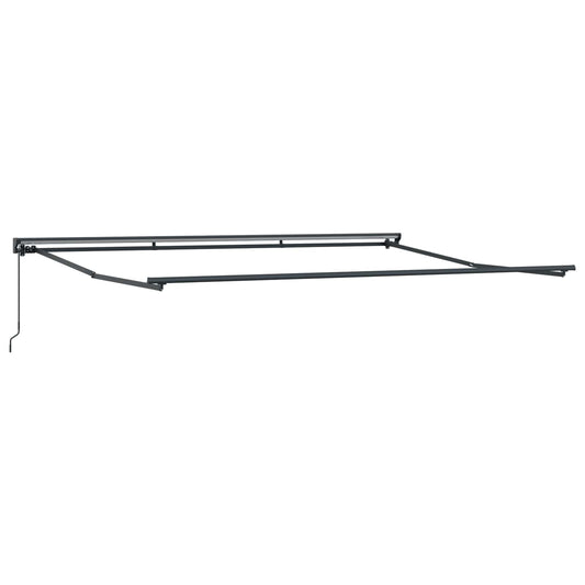 Manual Awning Frame Adjustable Anthracite 4 x 3.5 m Steel