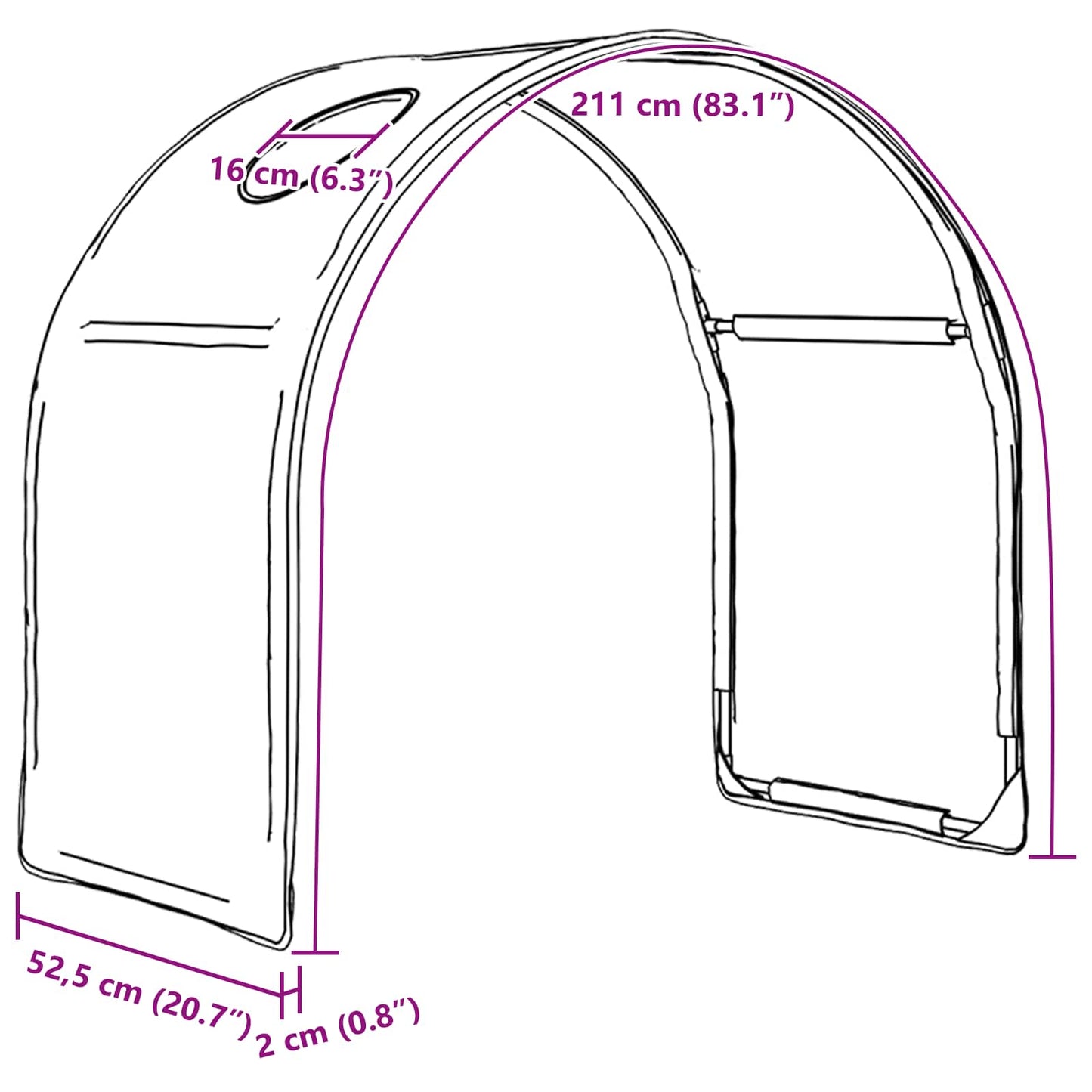 Bed Tunnel for Kids Loft Bed 2 pcs Red Polyester