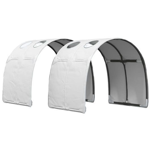 Bed Tunnel 2 pcs White Polyester