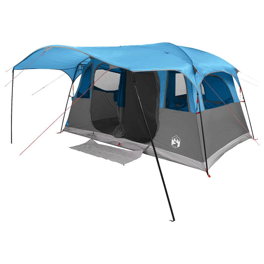 Tunnel Tent 10-Person Blue Polyester and Steel