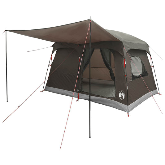 Family Tent 8-Person Brown Grey Polyester