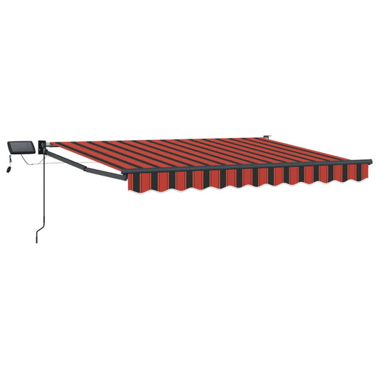 Manual Retractable Awning with LEDs 3 x 2.5 m