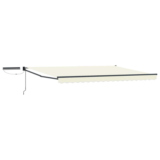 Solar Electric Awning 4 x 3 m Cream 100% Polyester