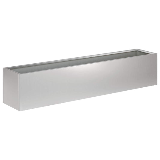 Garden Planter Silver 80 x 20 x 20 cm Galvanised Steel