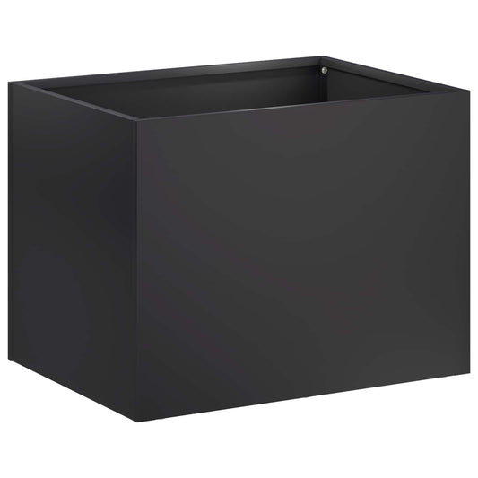 Garden Planter Black 40 x 30 x 30 cm Cold-rolled Steel