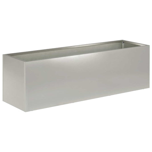 Garden Planter Silver 100 x 30 x 30 cm Stainless Steel