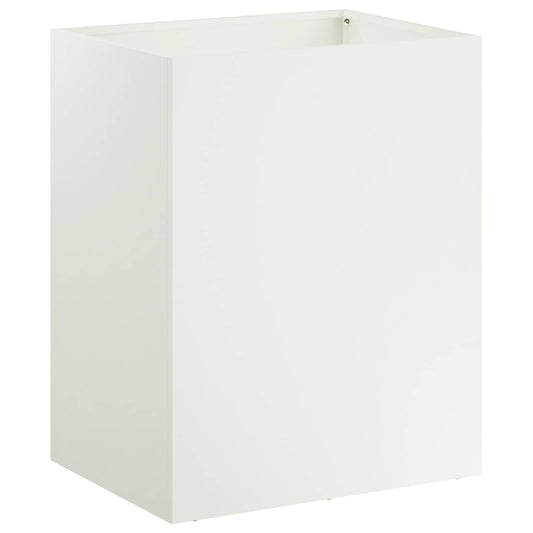 Garden Planter White 40 x 30 x 40 cm Cold-rolled Steel
