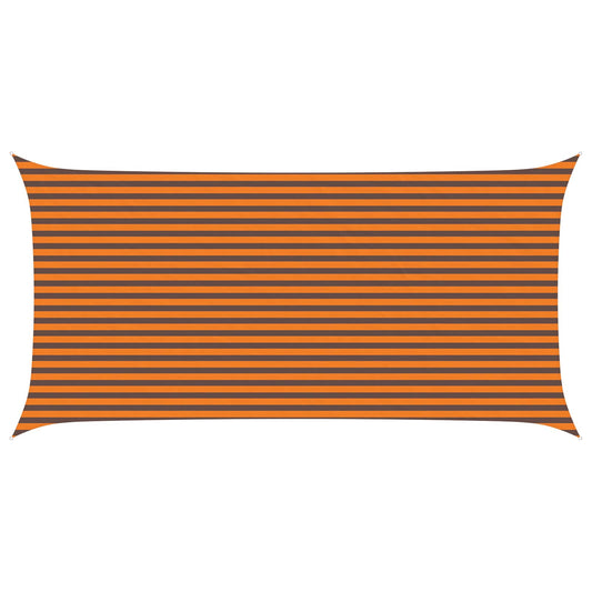 Sun Shade Sail Orange and Brown 6 x 3 m 100% Polyester Oxford
