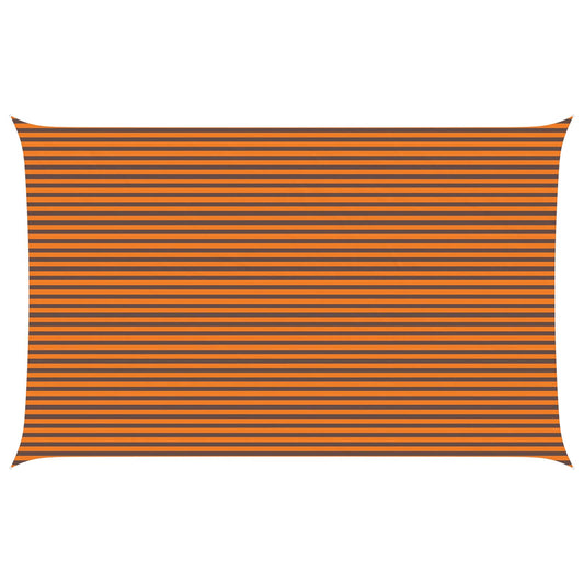 Sun Shade Sail Orange and Brown 8 x 5 m 100% Polyester Oxford