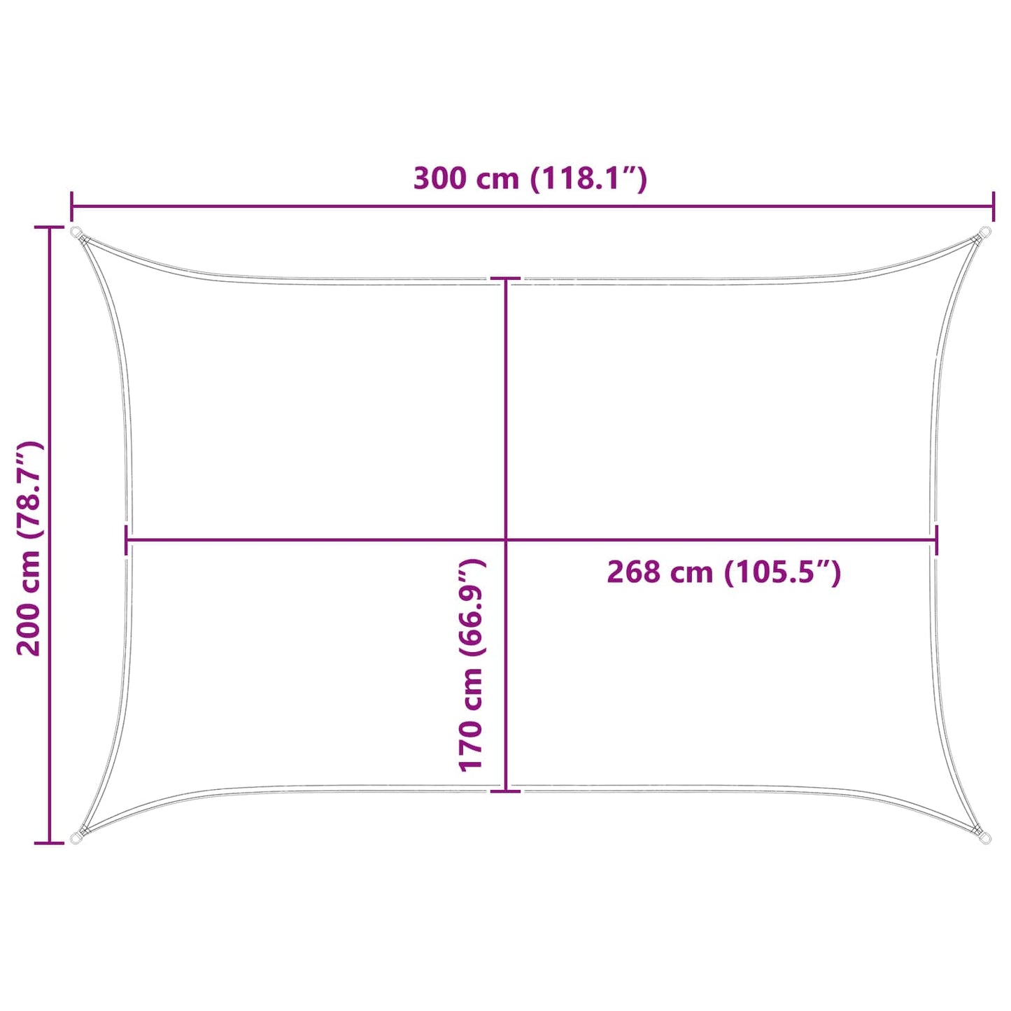 Sun Shade Sail PU coated oxford