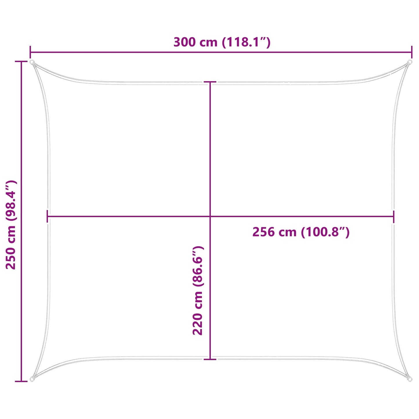 Sun Shade Sail PU coated oxford