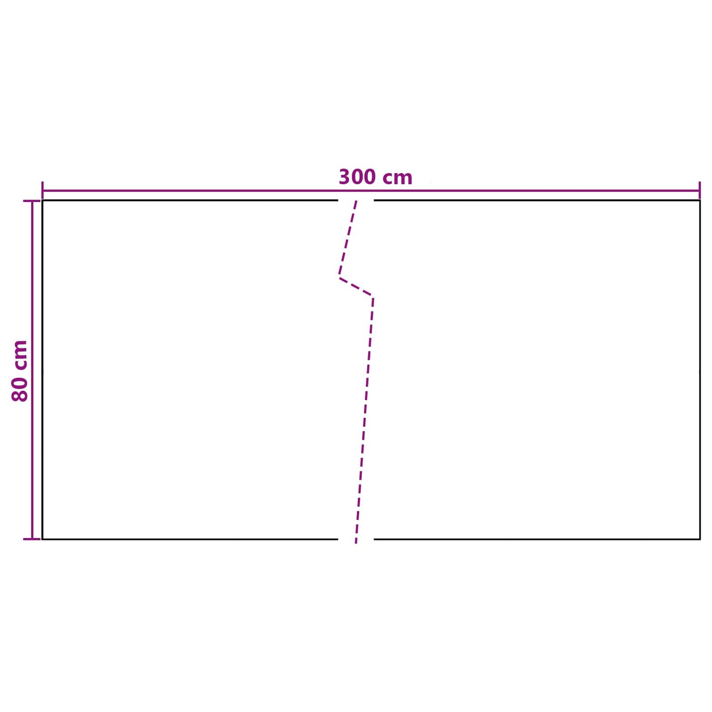 Balcony Screen Dark Grey 300 x 80 cm Poly Rattan