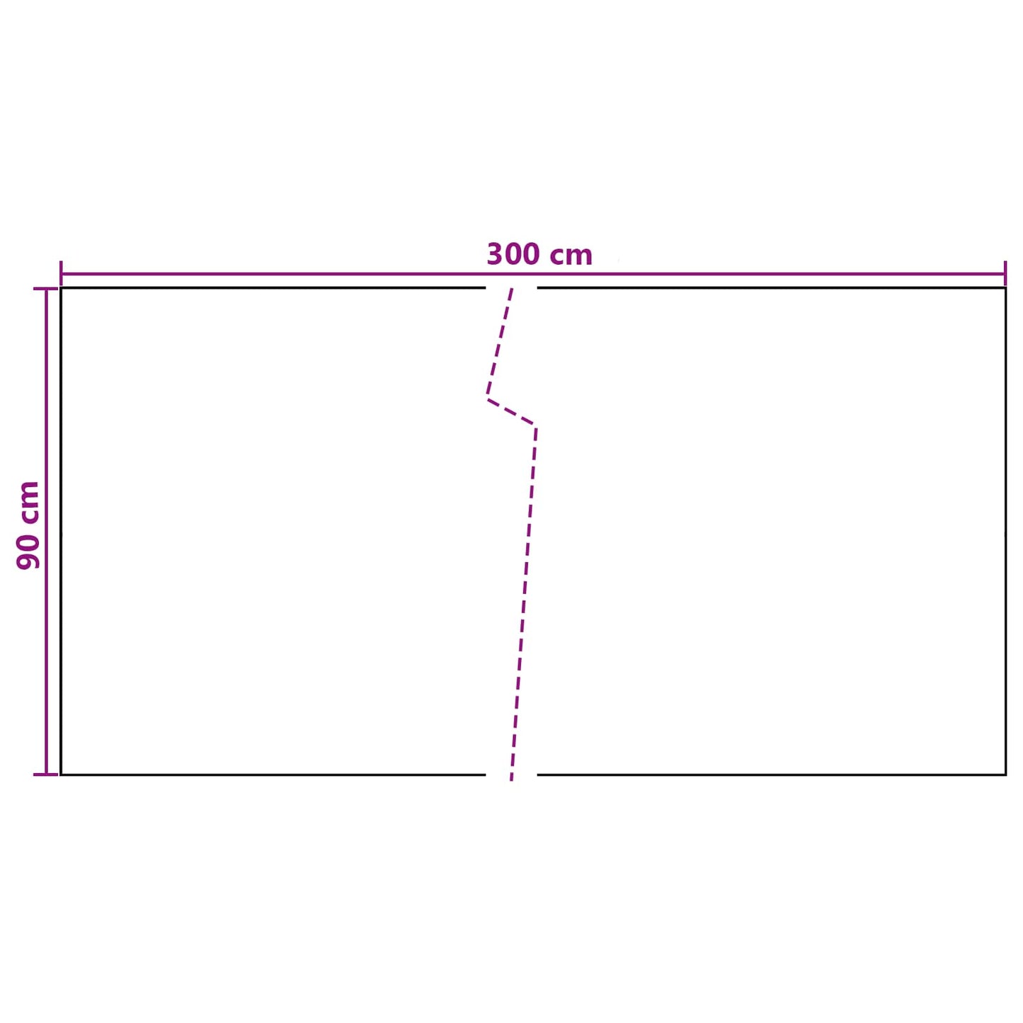 Balcony Screen Dark Grey 300 x 90 cm Poly Rattan