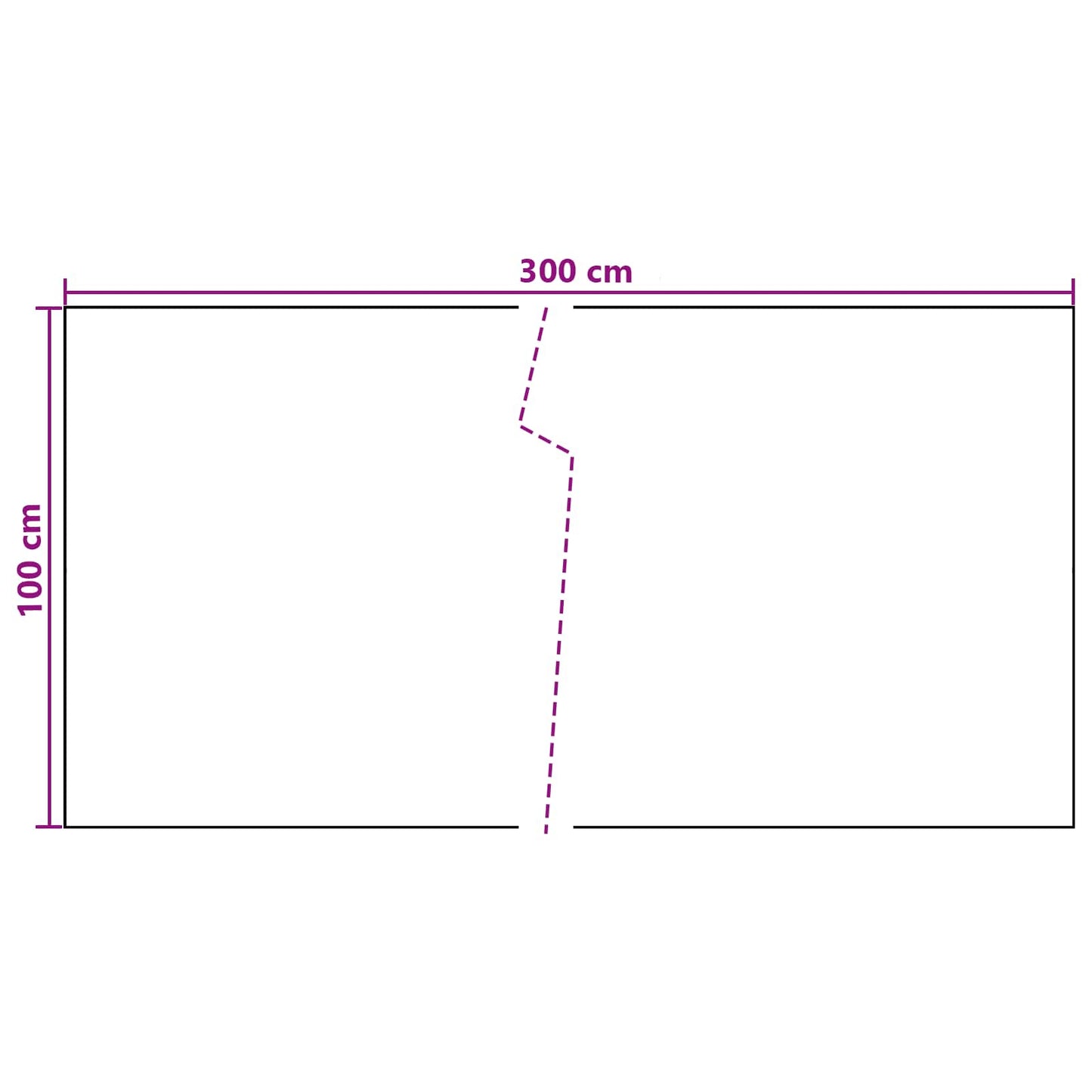 Balcony Screen Dark Grey 300 x 100 cm Poly Rattan