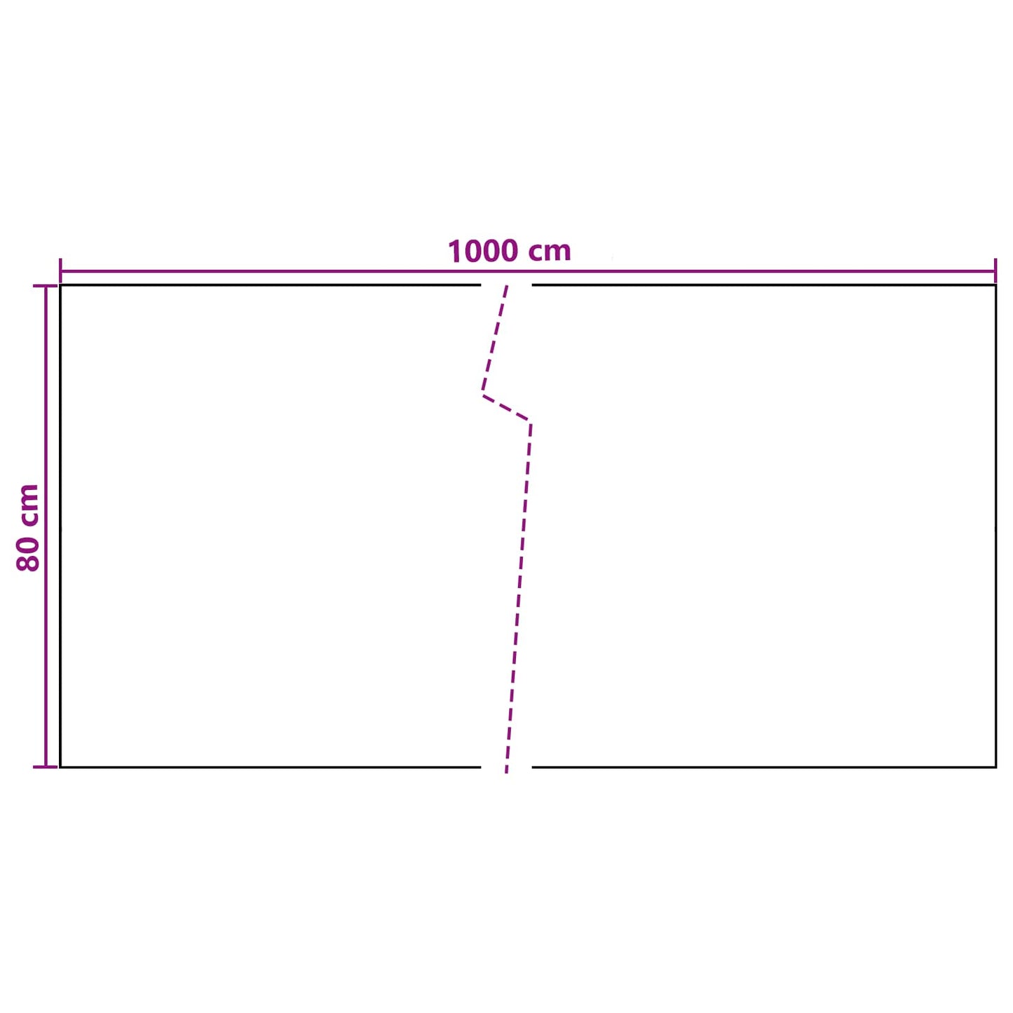 Balcony Screen Dark Grey 1000 x 80 cm Poly Rattan