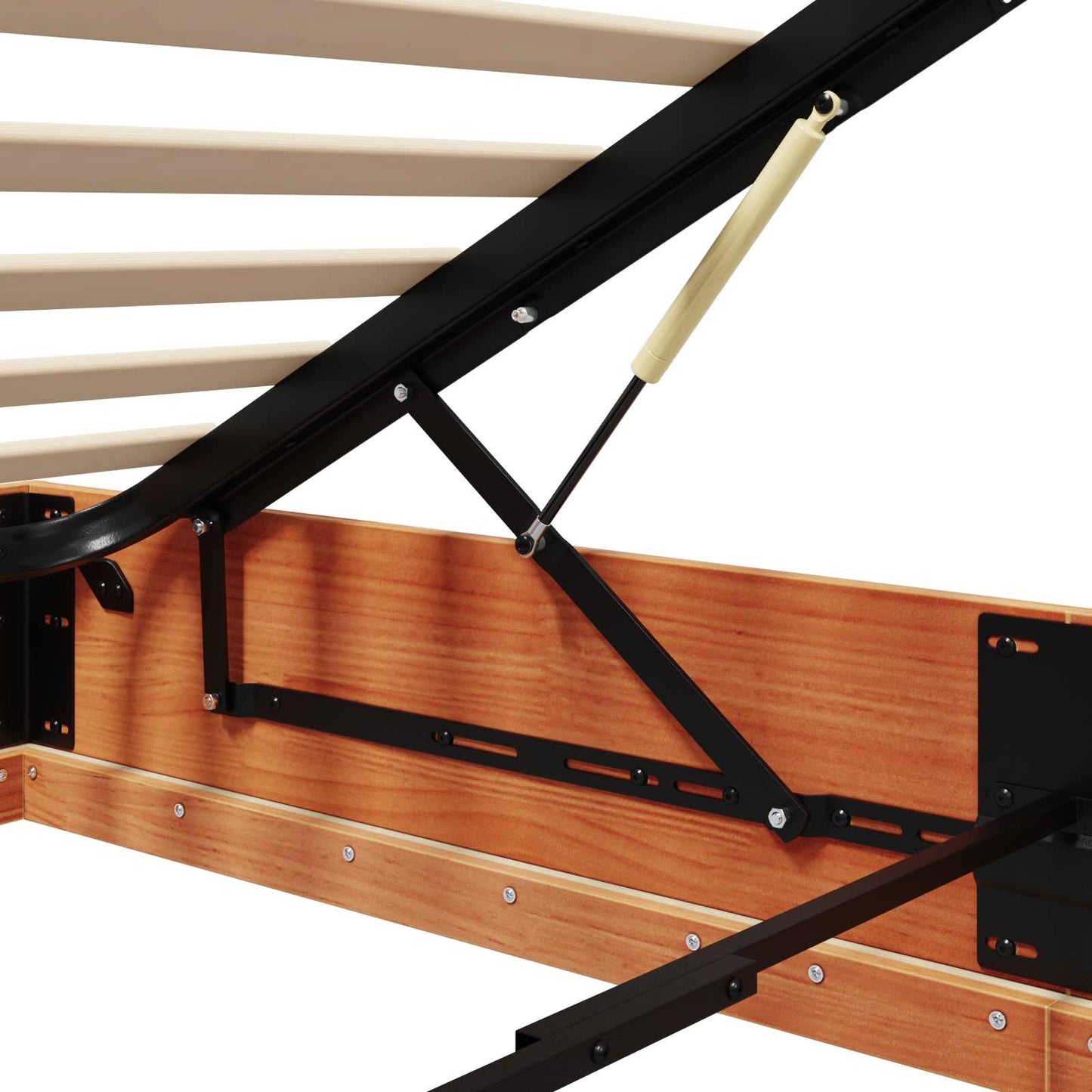 Ottoman Bed Frame with Storage Wax Brown 90 x 190 cm