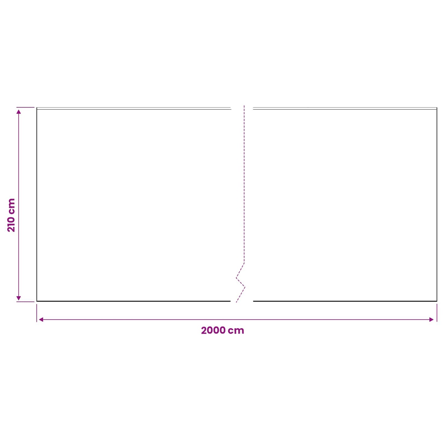 Dust Sheet with Adhesive Tape 6 pcs Transparent 210 x 2000 cm
