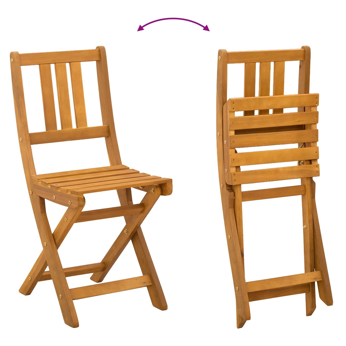 Garden Chair 8 pcs Dark Grey Solid Acacia Wood