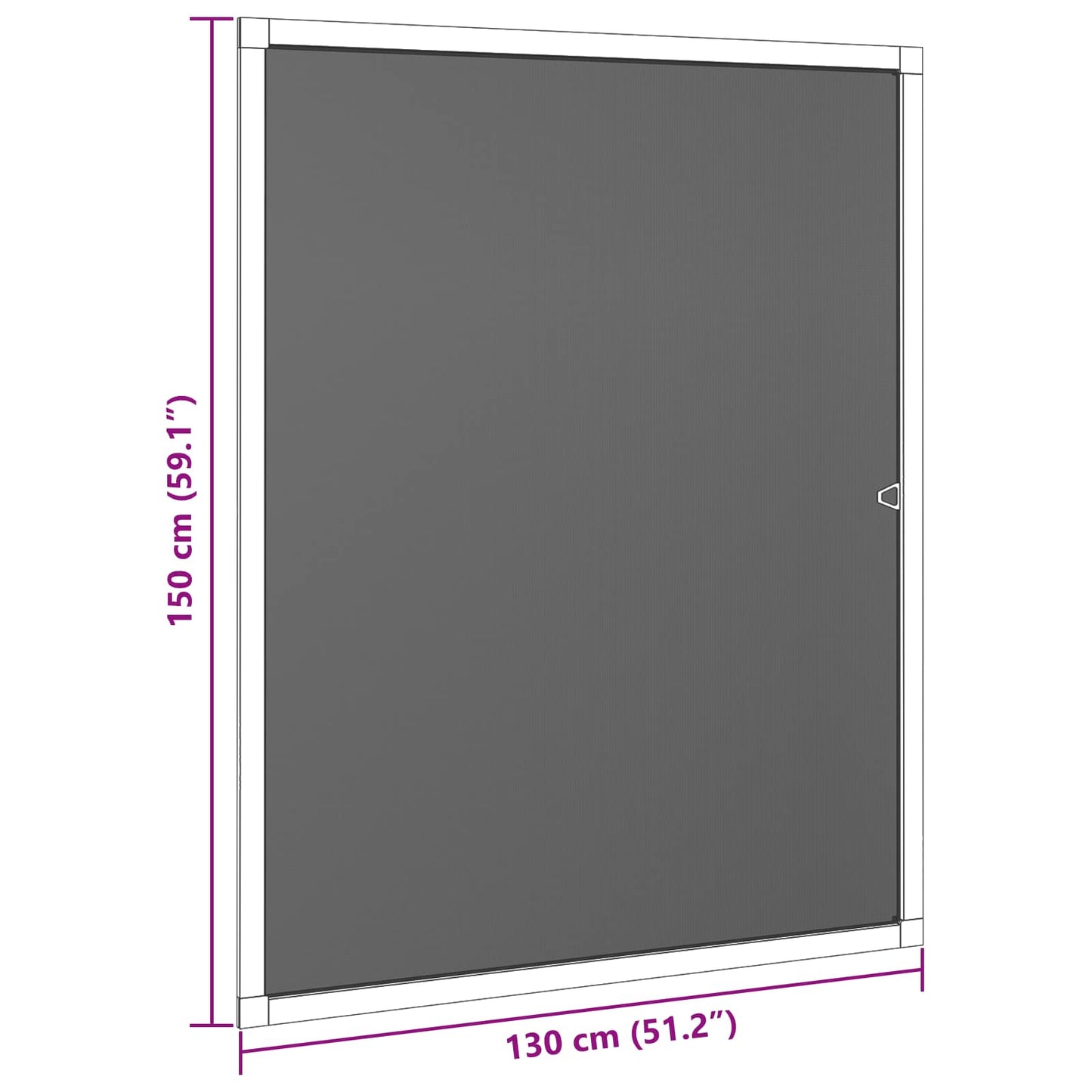 Insect Screen for Windows Anthraciate 130 x 150 cm