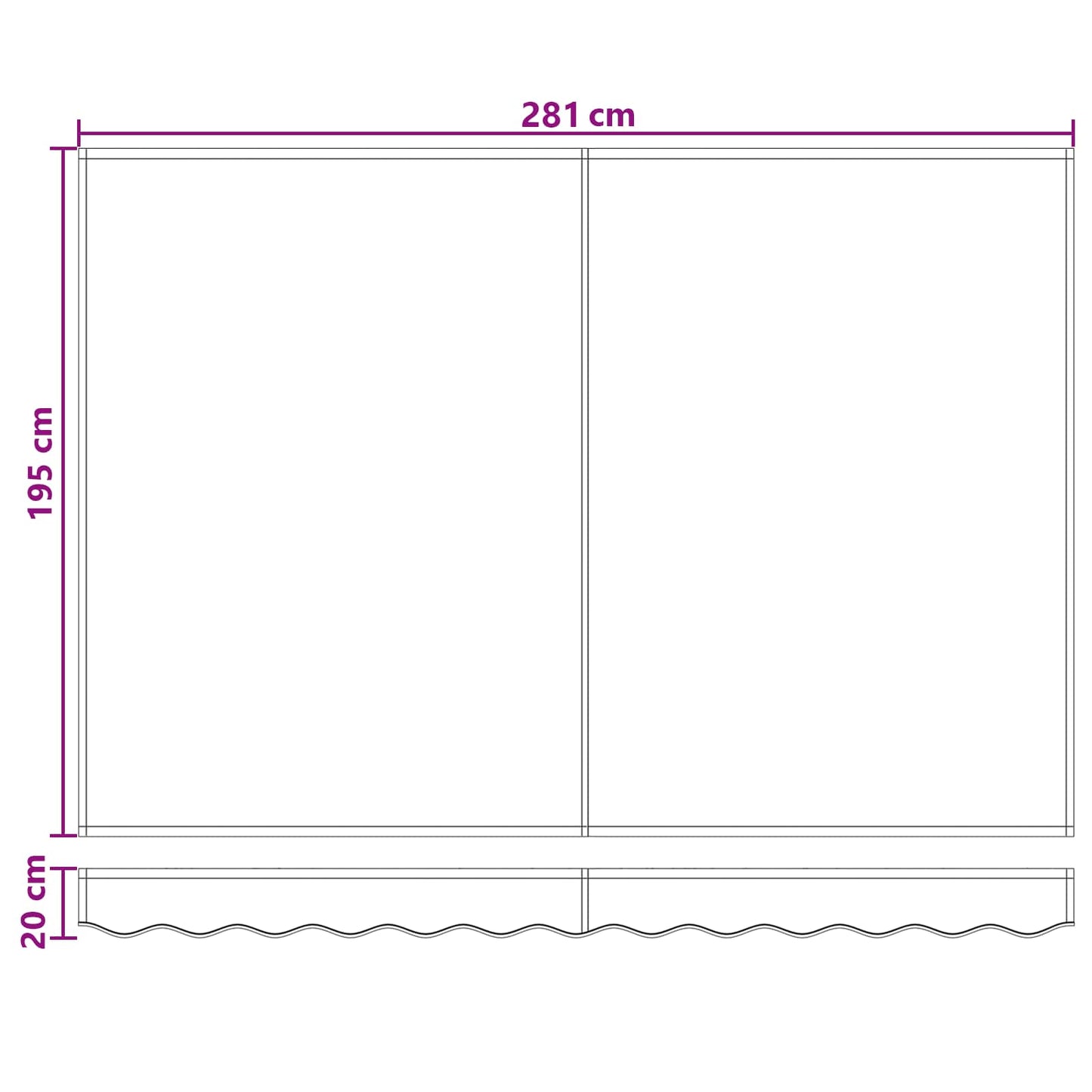 Manual Retractable Awning Taupe 3 x 2 m Polyester and Aluminium