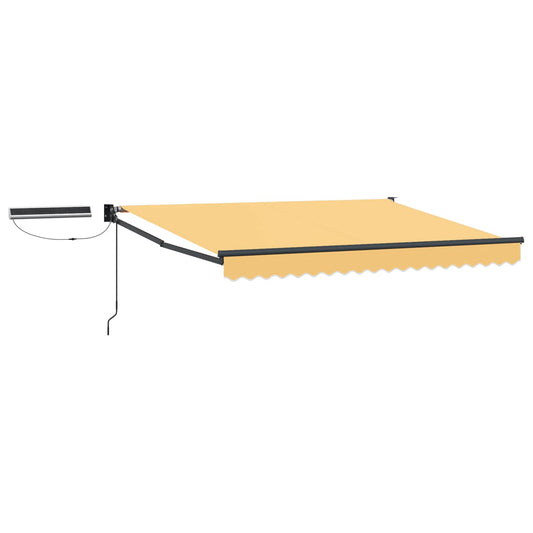 Solar Electric Awning 3.5 x 2.5 m Sand 100% Polyester