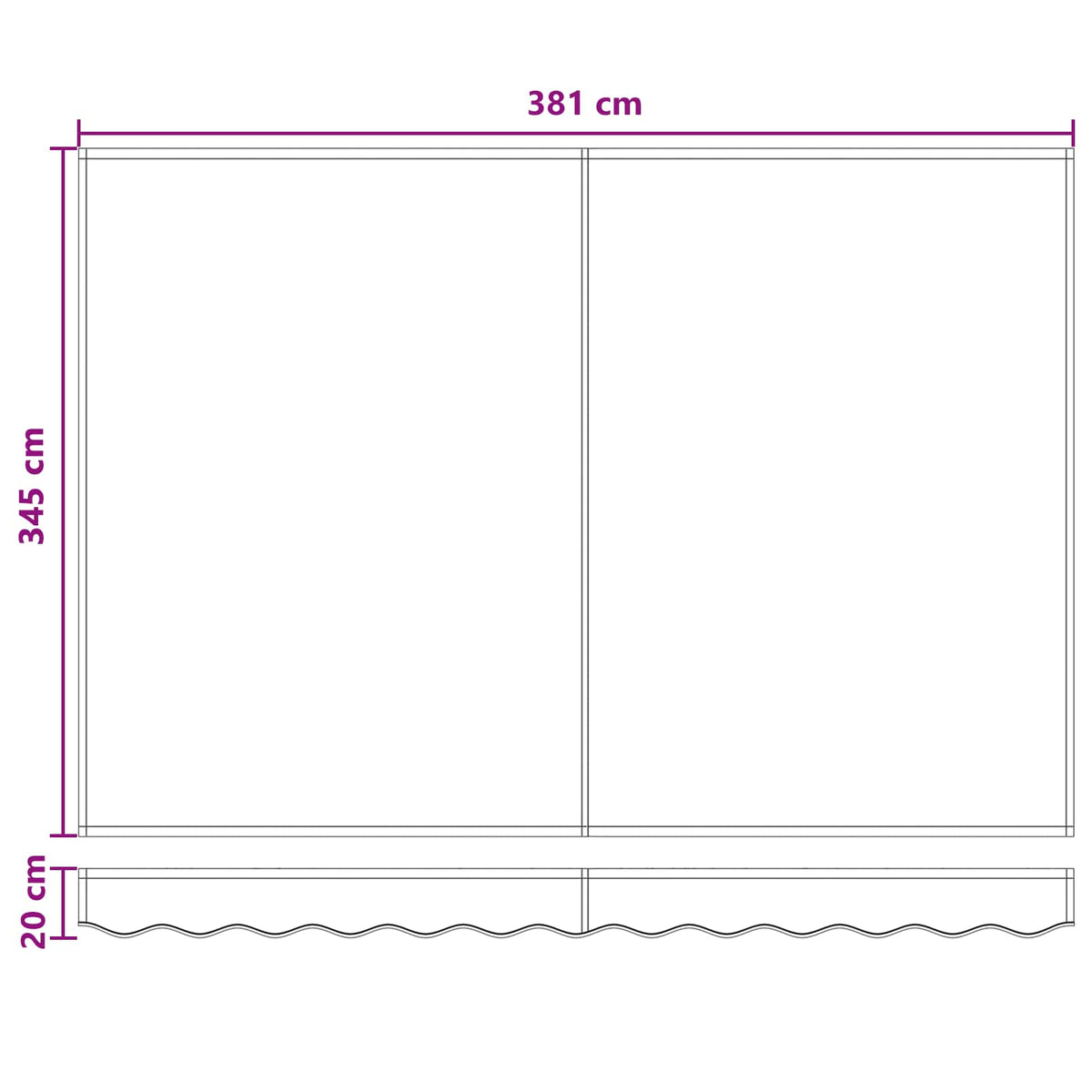 Manual Retractable Awning Taupe 4 x 3.5 m