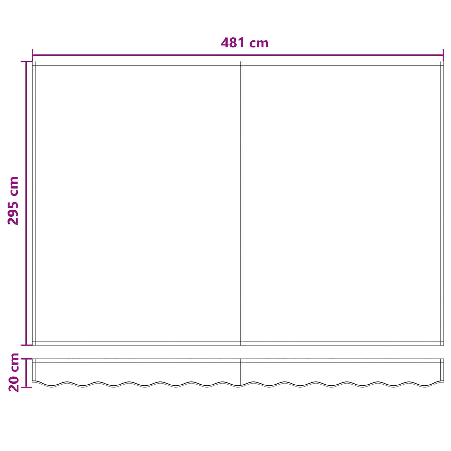 Electric Retractable Awning Light Grey and White 5 x 3 m