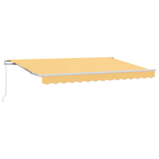 Manual Awning 6 x 3.5 m Sand 100% Polyester
