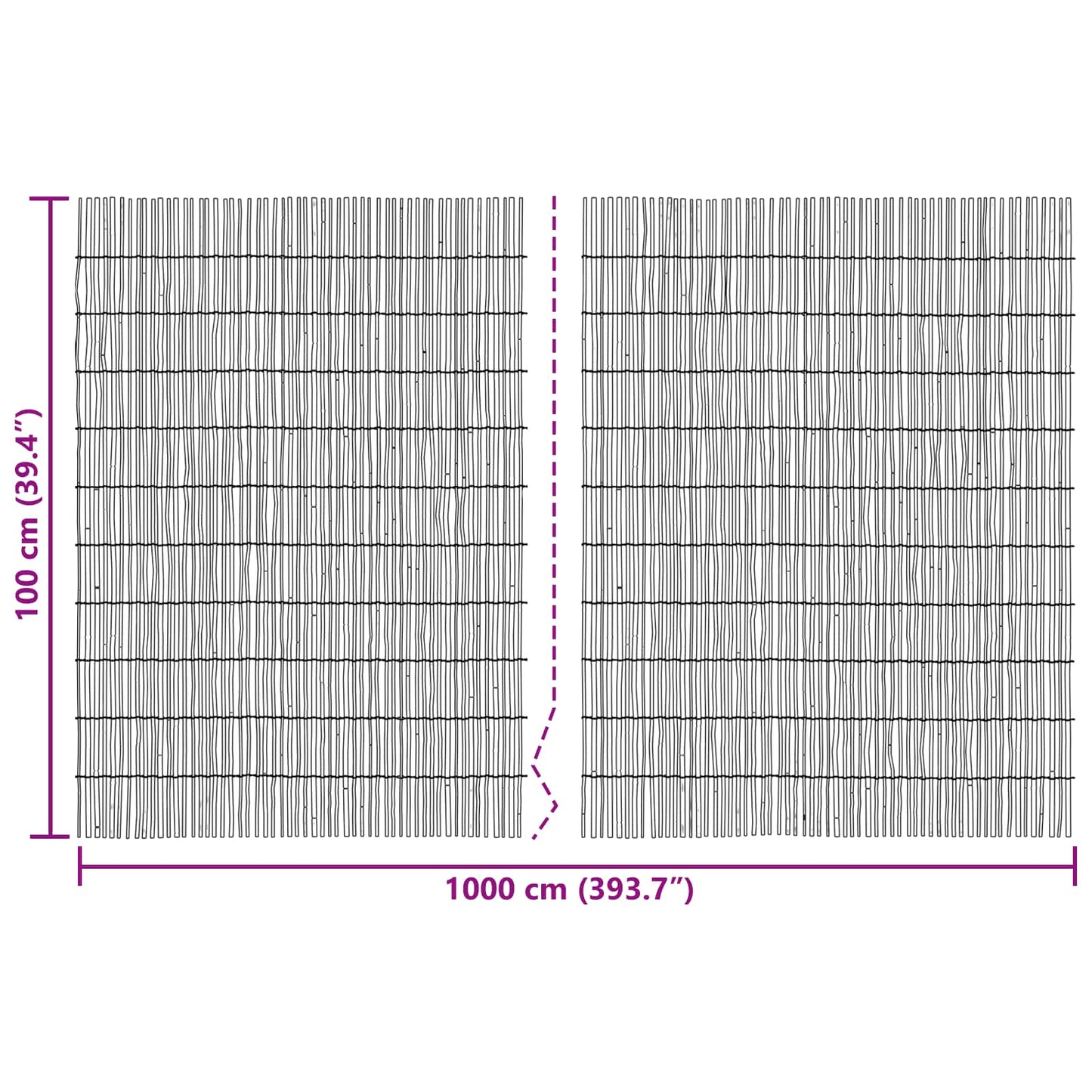 Garden Fence Carbonized