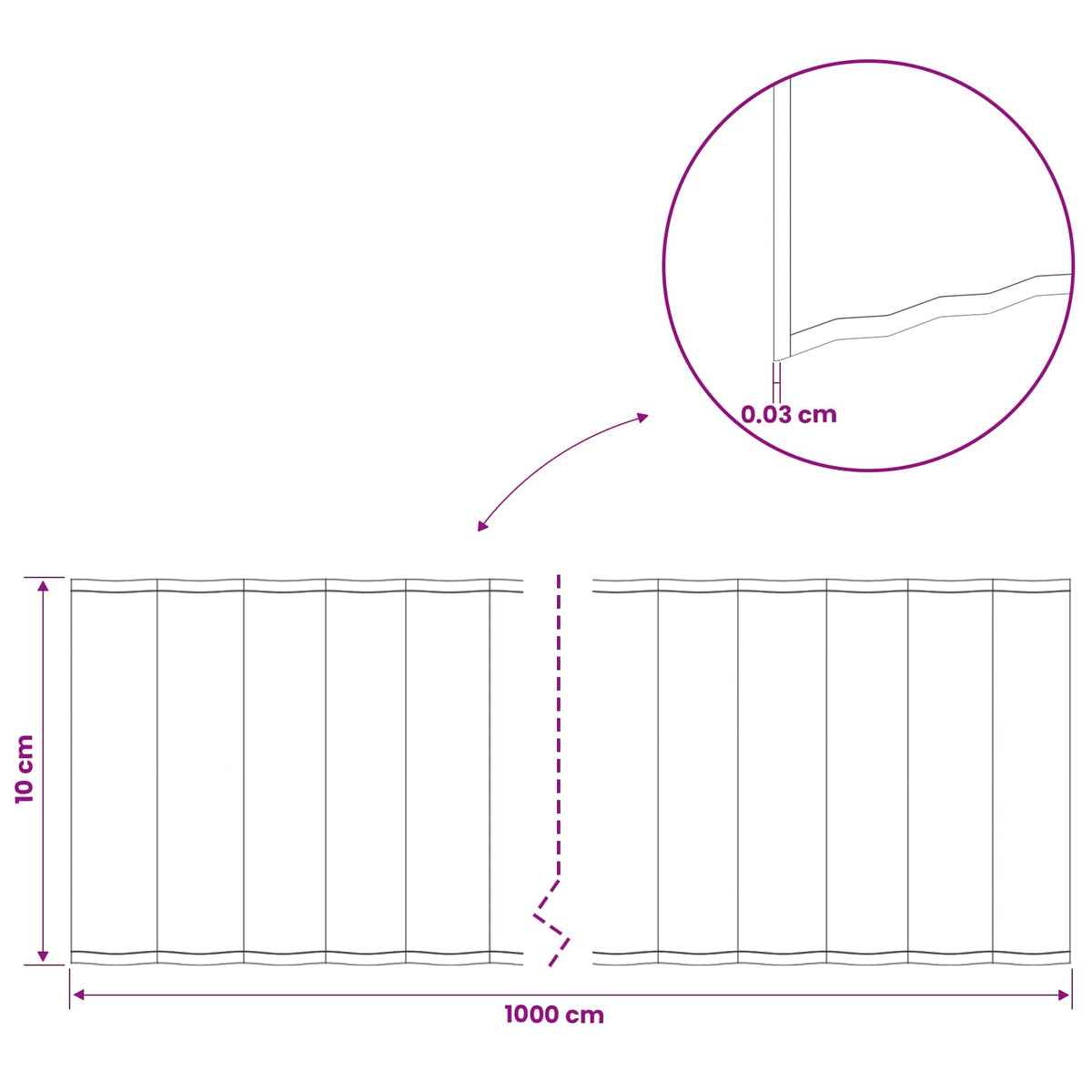 Lawn Edging 10 m x 10 cm Galvanised Steel Silver