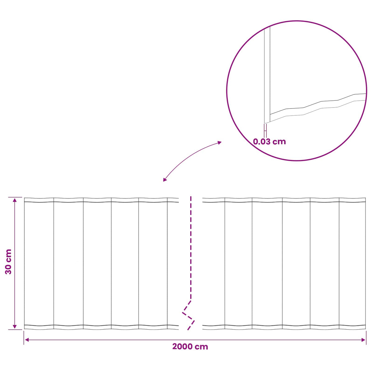 Lawn Edging 20 m x 30 cm Galvanised Steel Silver