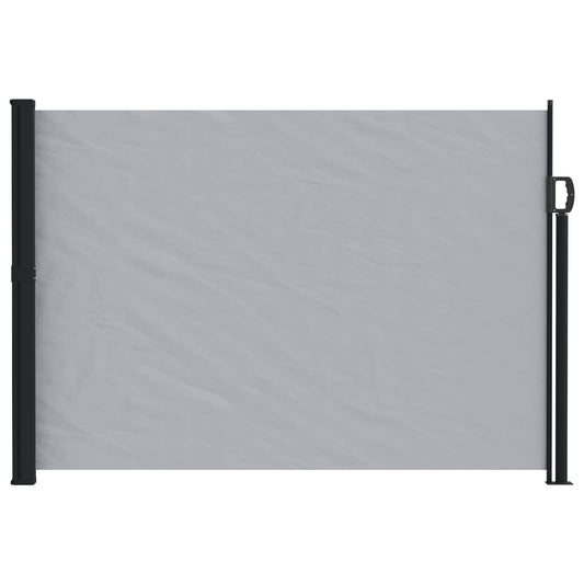 Retractable Side Awning 500 x 120 cm Polyester Rectangular Grey