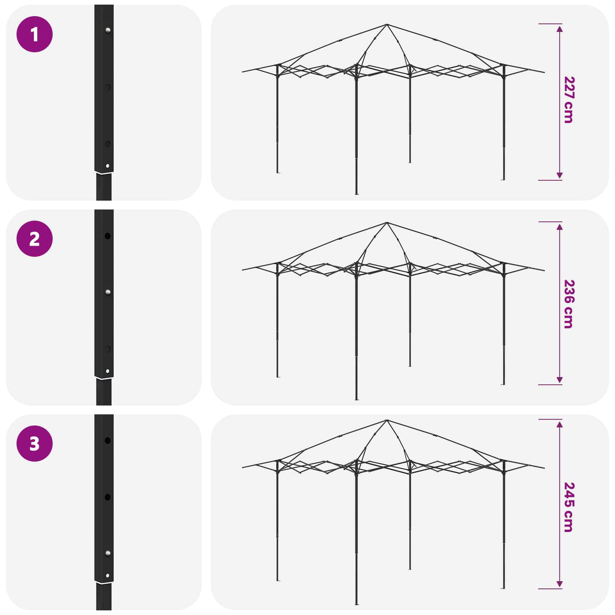 Gazebo with 4 Sidewalls 3.3 x 3.3 m Beige and Brown