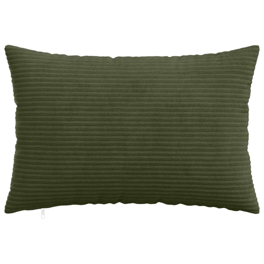 Cushion Cover 2 pcs HEERLEN Green 30 x 50 cm Corduroy