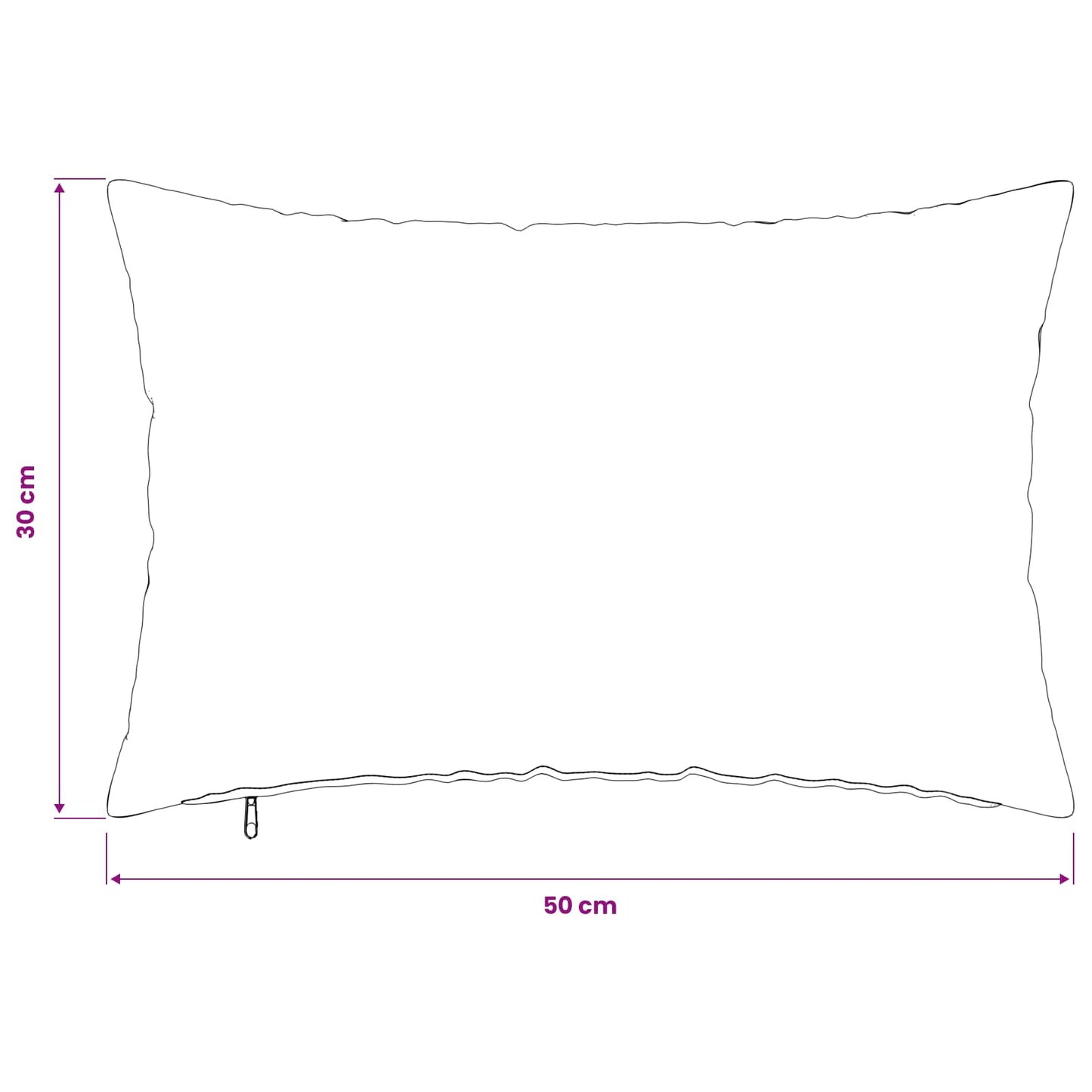 Cushion Cover 6 pcs HEERLEN Beige 30 x 50 cm Bouclé