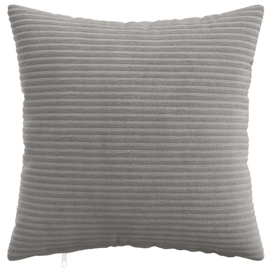 Cushion Cover 6 pcs HEERLEN Light Grey 35 x 35 cm Corduroy