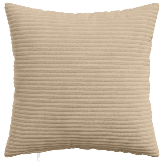 Cushion Cover 2 pcs HEERLEN Taupe 35 x 35 cm Corduroy