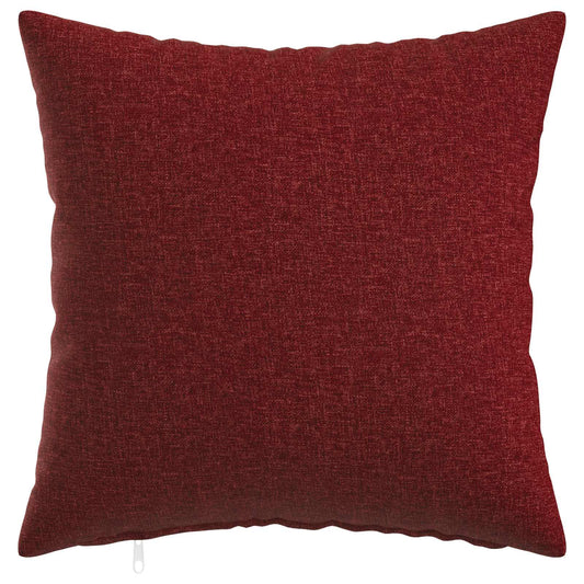 Cushion Cover 12 pcs HEERLEN Wine Red 40 x 40 cm Fabric