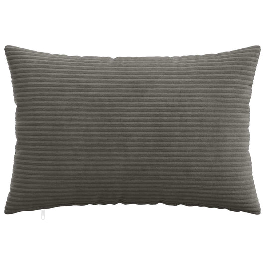 Cushion Cover 6 pcs HEERLEN Dark Grey 40 x 60 cm Corduroy